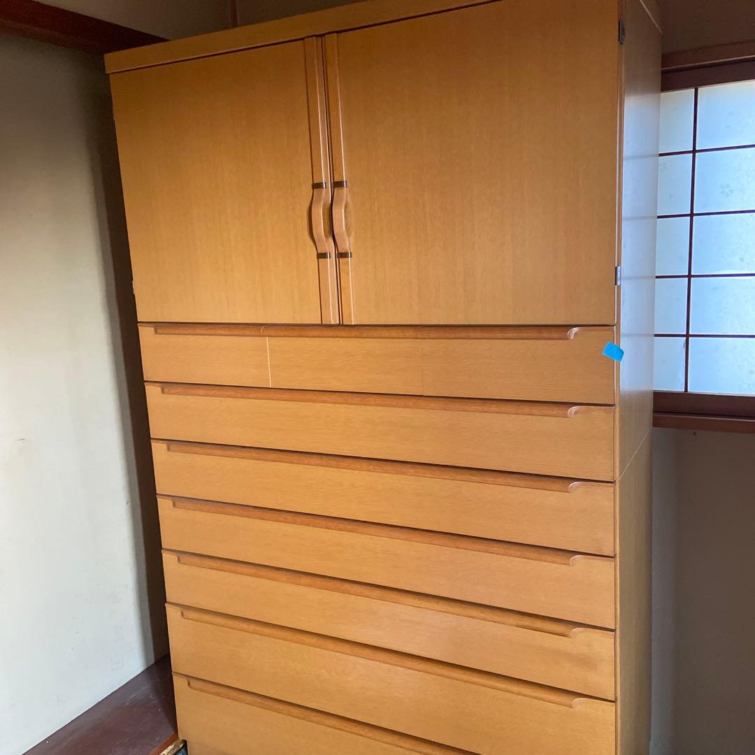 桐ダンス 木目調 引き出し式収納タンス 着物