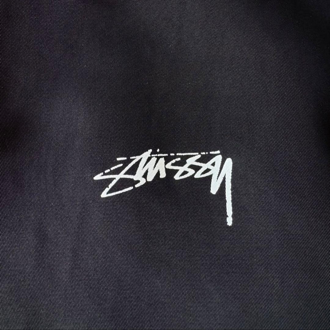 stussy ステューシー ショート丈ma-1ブラック ナイロンジャケット S