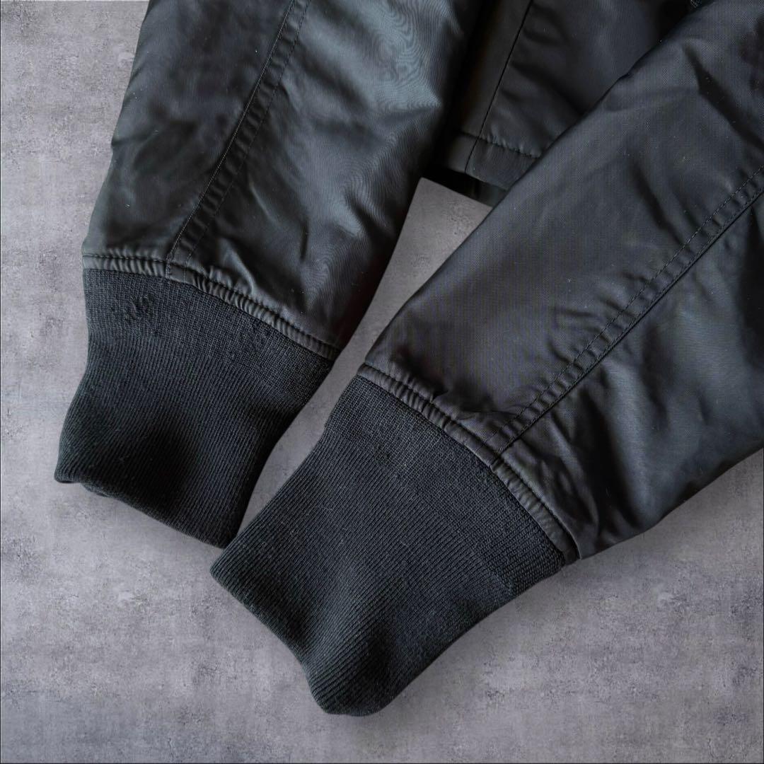 stussy ステューシー ショート丈ma-1ブラック ナイロンジャケット S