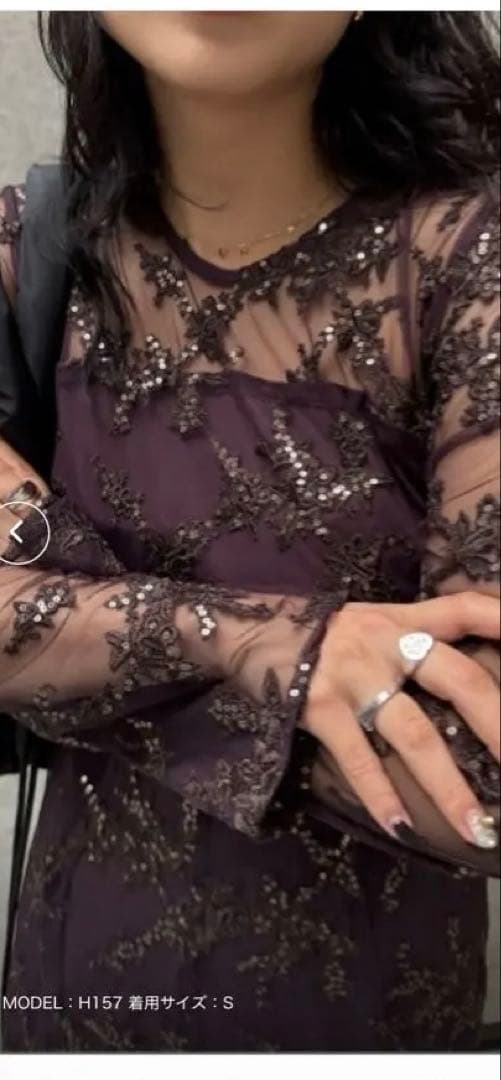 サロペット・オーバーオール・オールインワン Ameri SPANGLE LACE ROMPERS