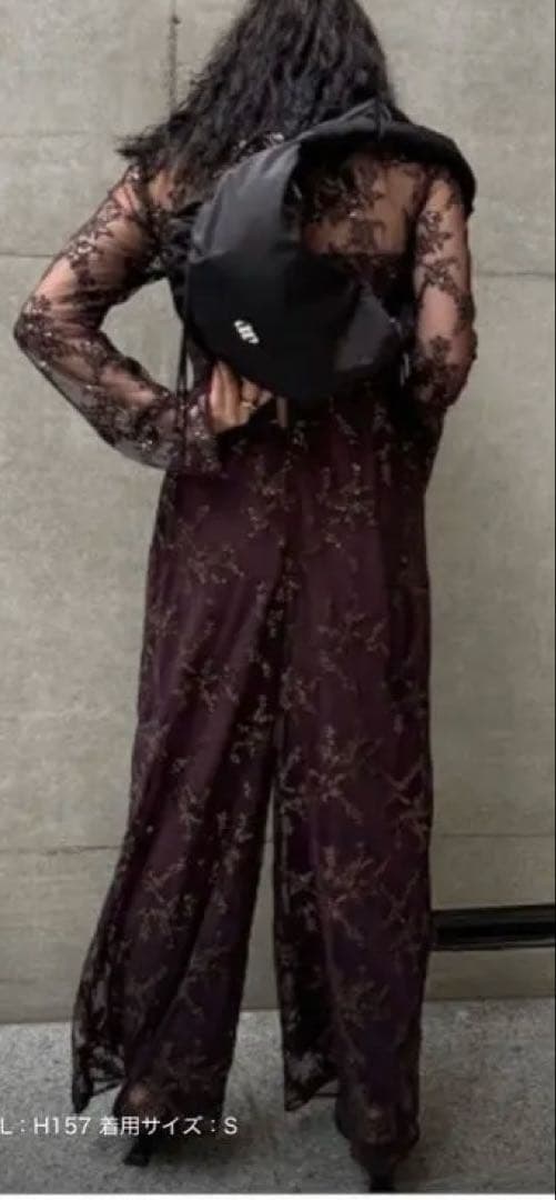 サロペット・オーバーオール・オールインワン Ameri SPANGLE LACE ROMPERS