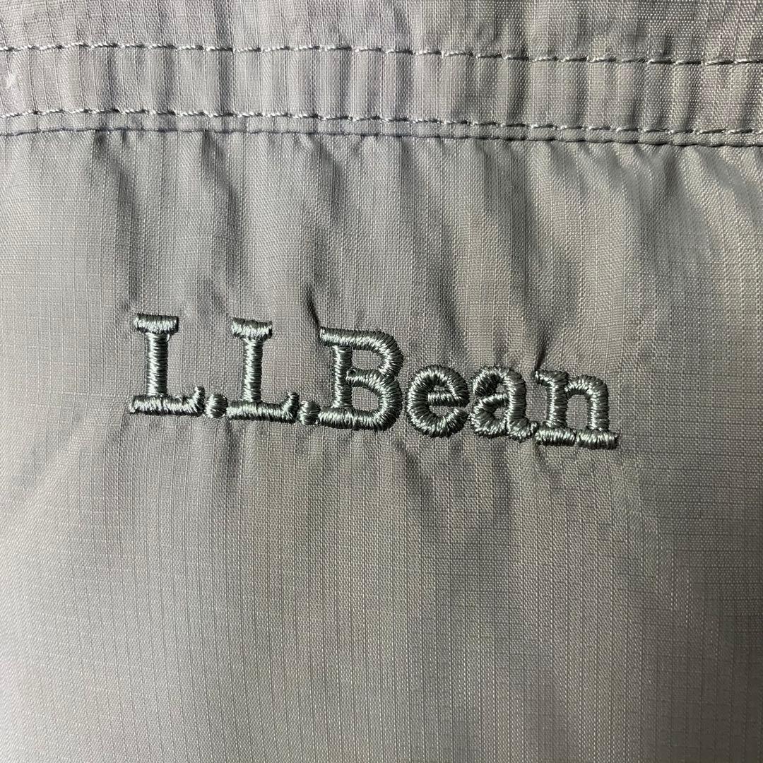 00s L.L.Bean ダウンベスト XL 刺繍 ドローコード リップストップ