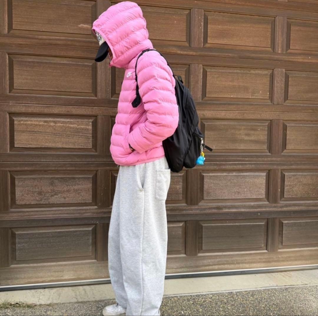 『カン』ナイキ ジュニア ダウンジャケット　ピンク　150 M 短丈