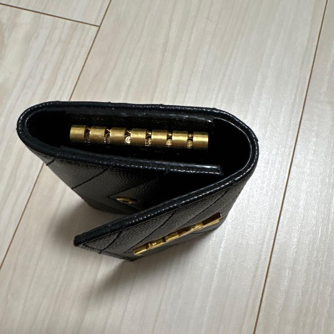 【超美品】YSL 黒 レザー キーケース