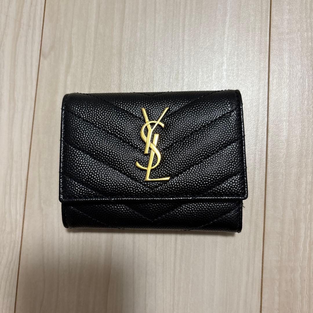 【超美品】YSL 黒 レザー キーケース