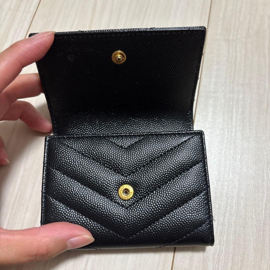 【超美品】YSL 黒 レザー キーケース