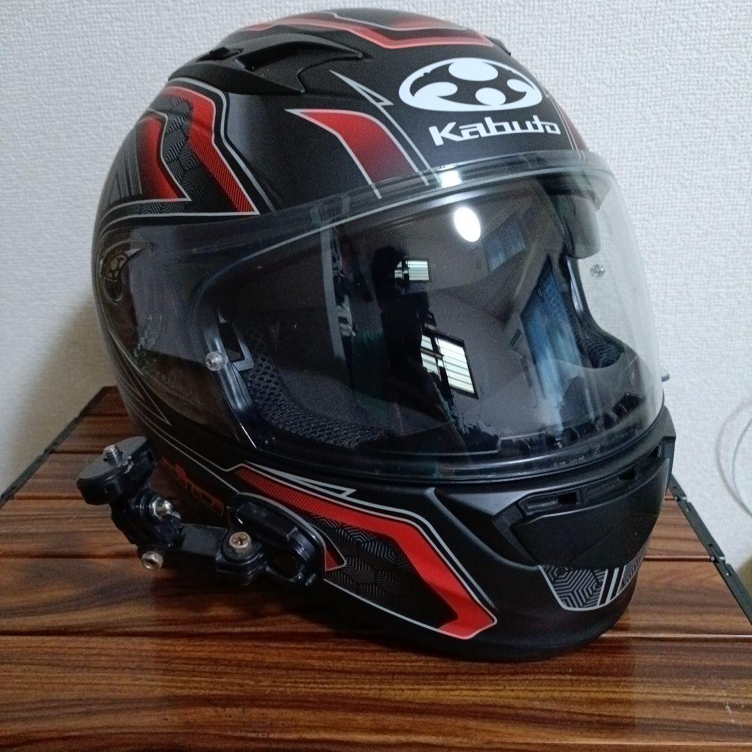Kabuto フルフェイスヘルメット ブラック・レッド　いんかむつき