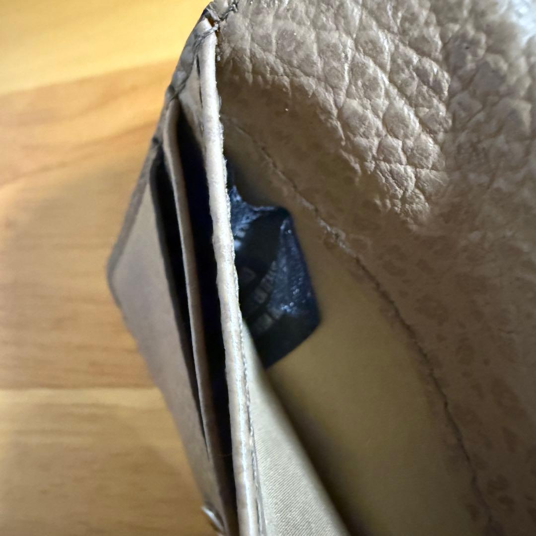 メゾンマルジェラ キーリング カードケース ウォレット グレージュ レザー