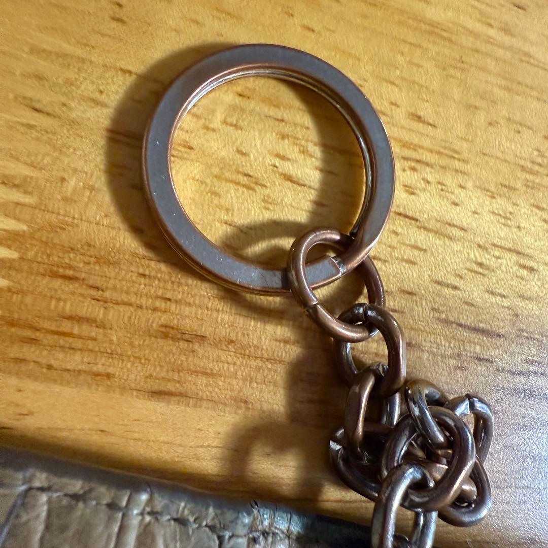 メゾンマルジェラ キーリング カードケース ウォレット グレージュ レザー