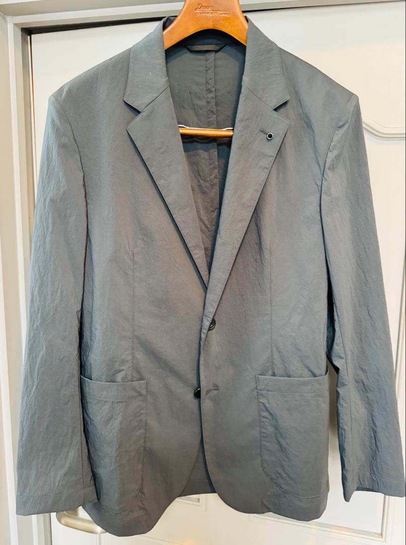 アウール　セットアップ　ストレッチナイロン　ブルーグリーン　M