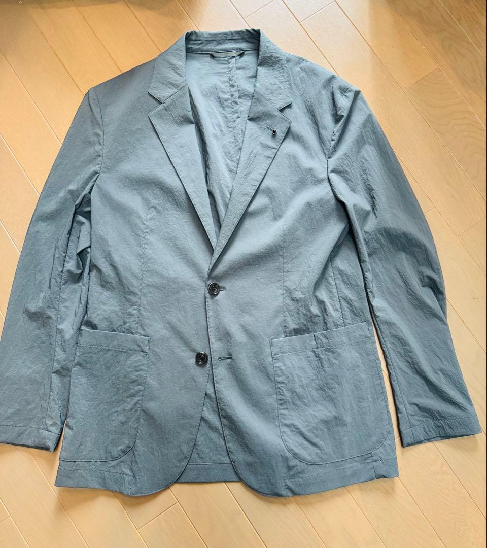 アウール　セットアップ　ストレッチナイロン　ブルーグリーン　M