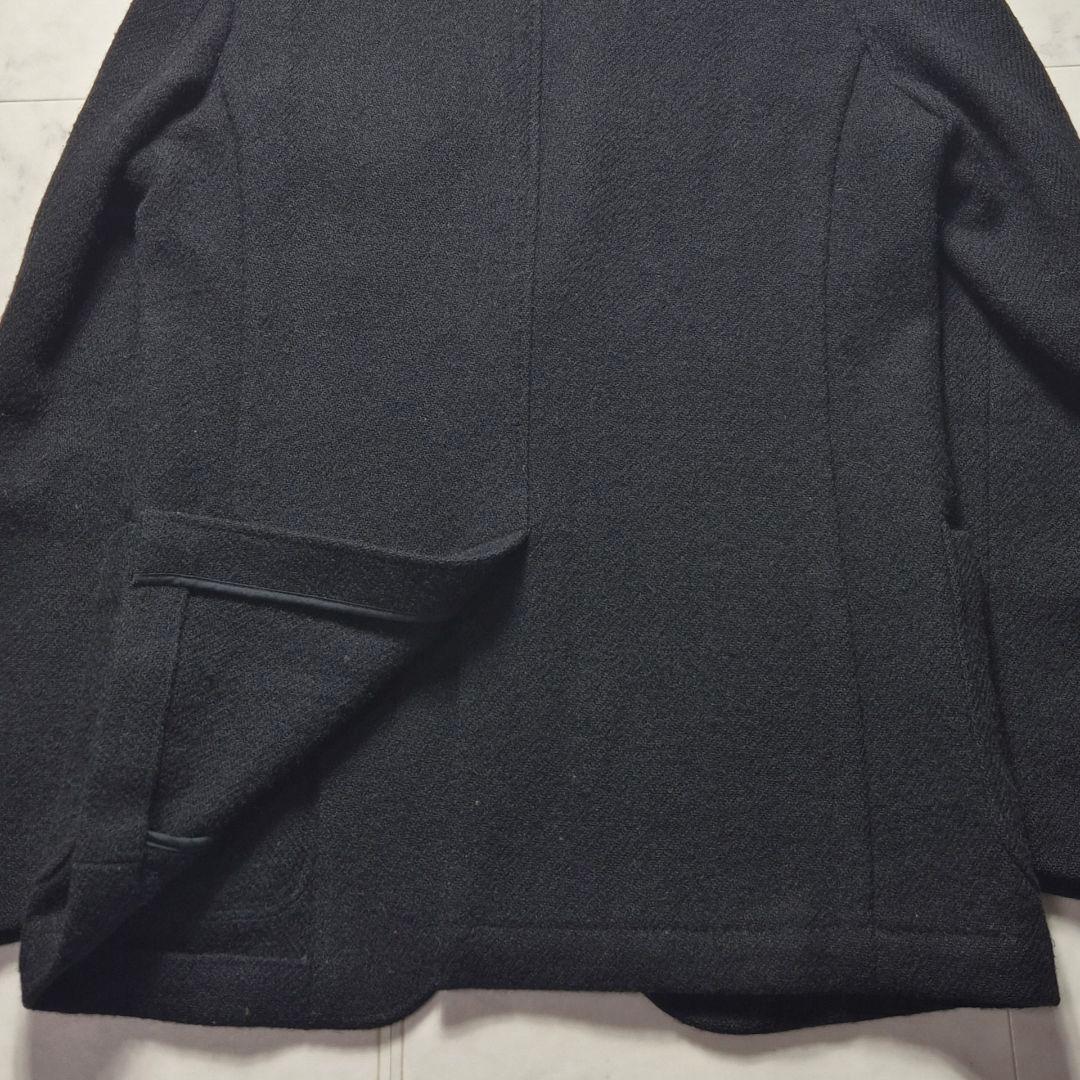 【美品 L】ハリスツイード シップス テーラードジャケット ウール 48 黒
