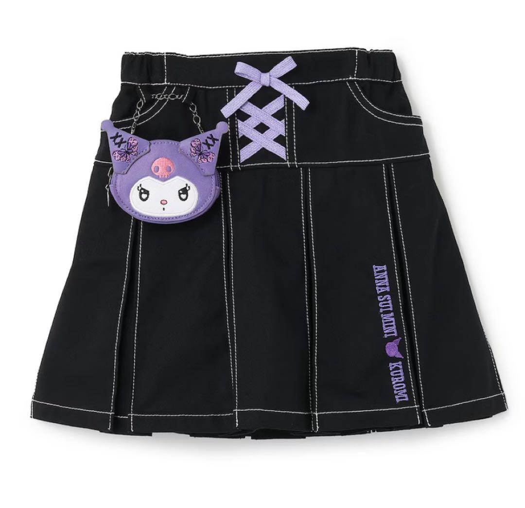 【タイムセール】ANNA SUI mini KUROMIポーチつきスカパン