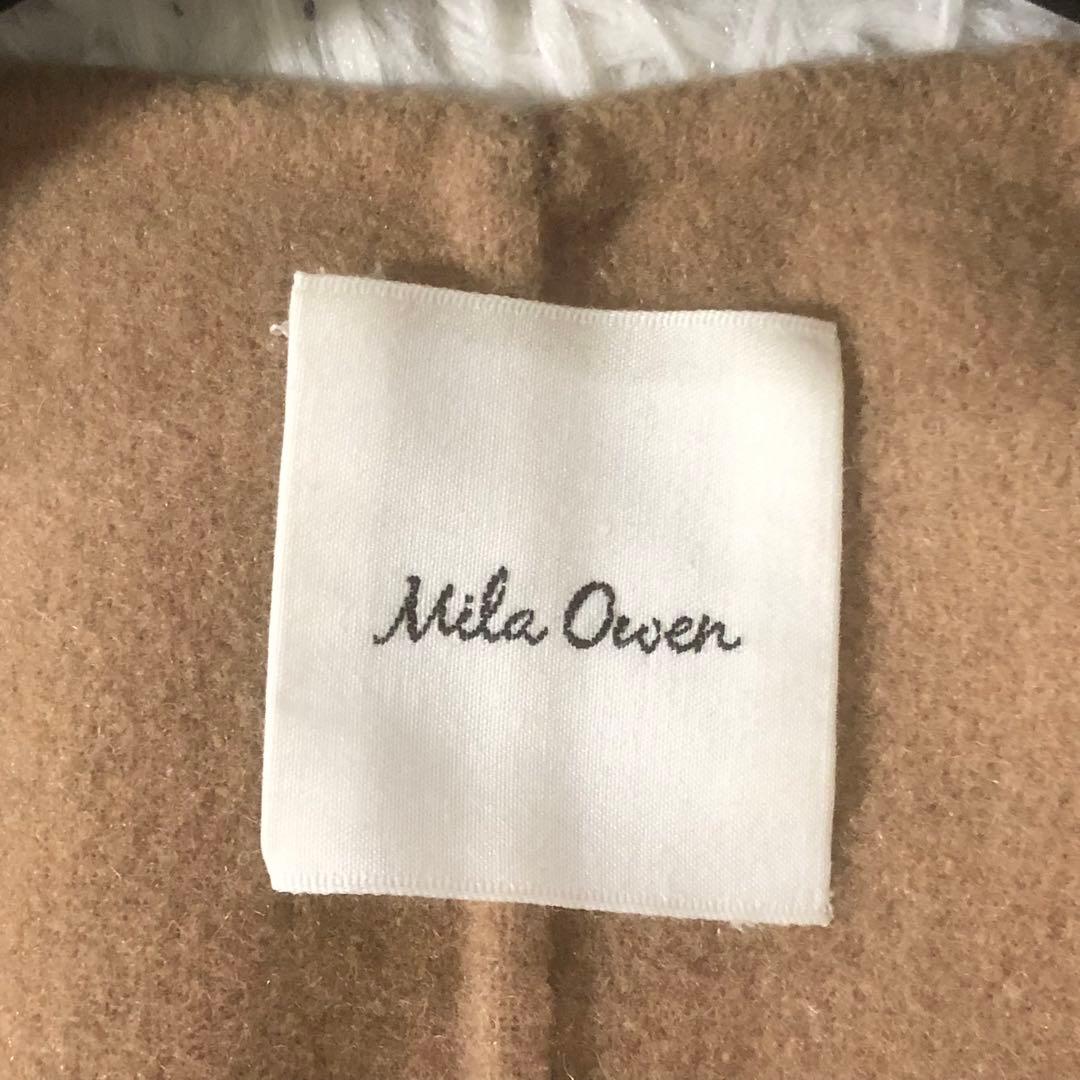 大人気 ミラオーウェン ファーポケット リバーコート 2way ノーカラー