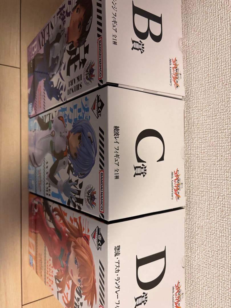 一番くじ　新世紀エヴァンゲリオン　Ｂ賞　Ｃ賞　Ｄ賞　フィギュア　３種類セット