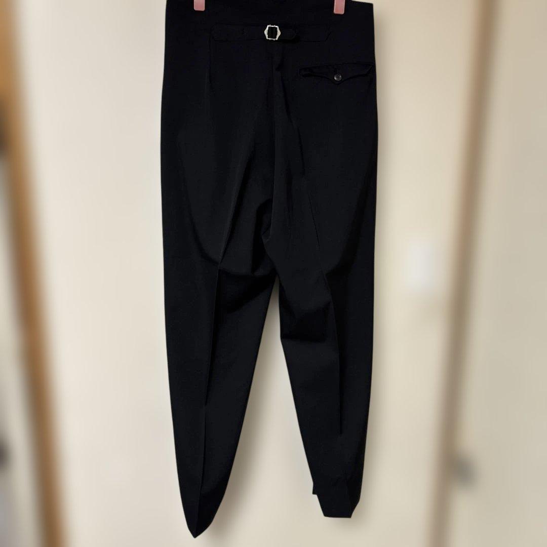 Yohji Yamamoto POUR HOMME ウールタックパンツバックル付
