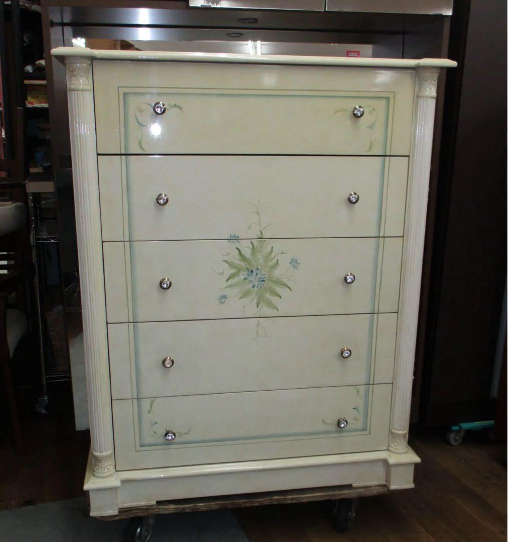 かっちゃん ⭐R055 ロココ調おしゃれ5段チェスト