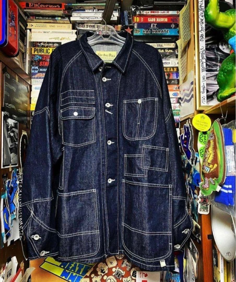 SSZ x BEAMS PLUS マルチポケットカバーオール 濃紺