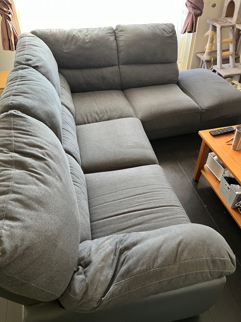 ニトリ　L字ソファ　札幌引き取り限定