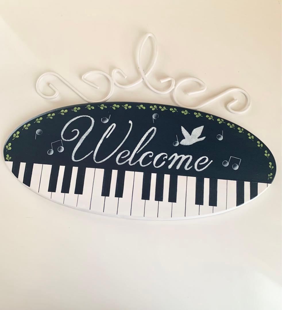 pianeko　ピアノ鍵盤デザイン ウェルカムボード
