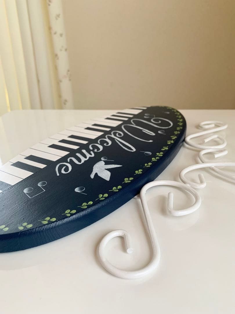 pianeko　ピアノ鍵盤デザイン ウェルカムボード