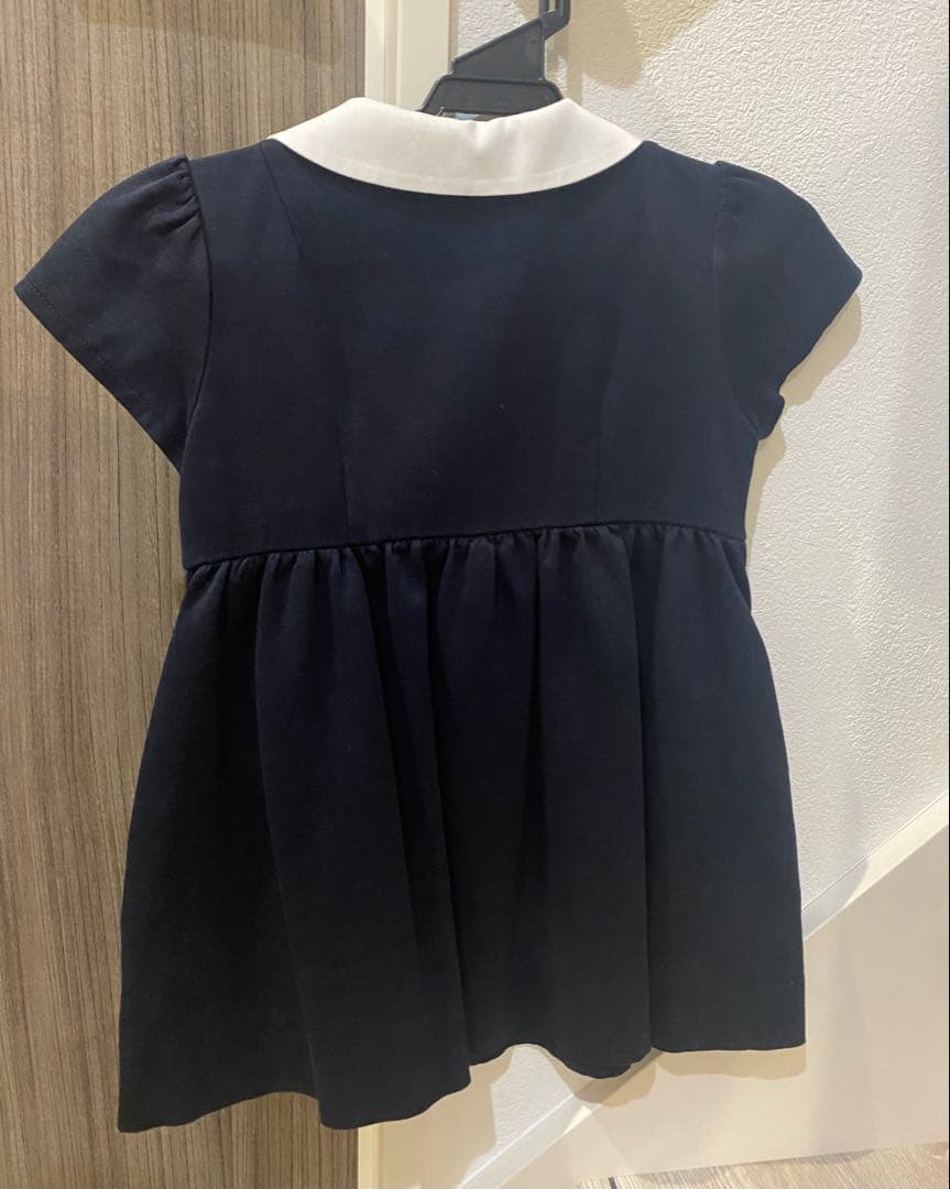 familiar 半袖ワンピース 110 ネイビー　お受験　面接