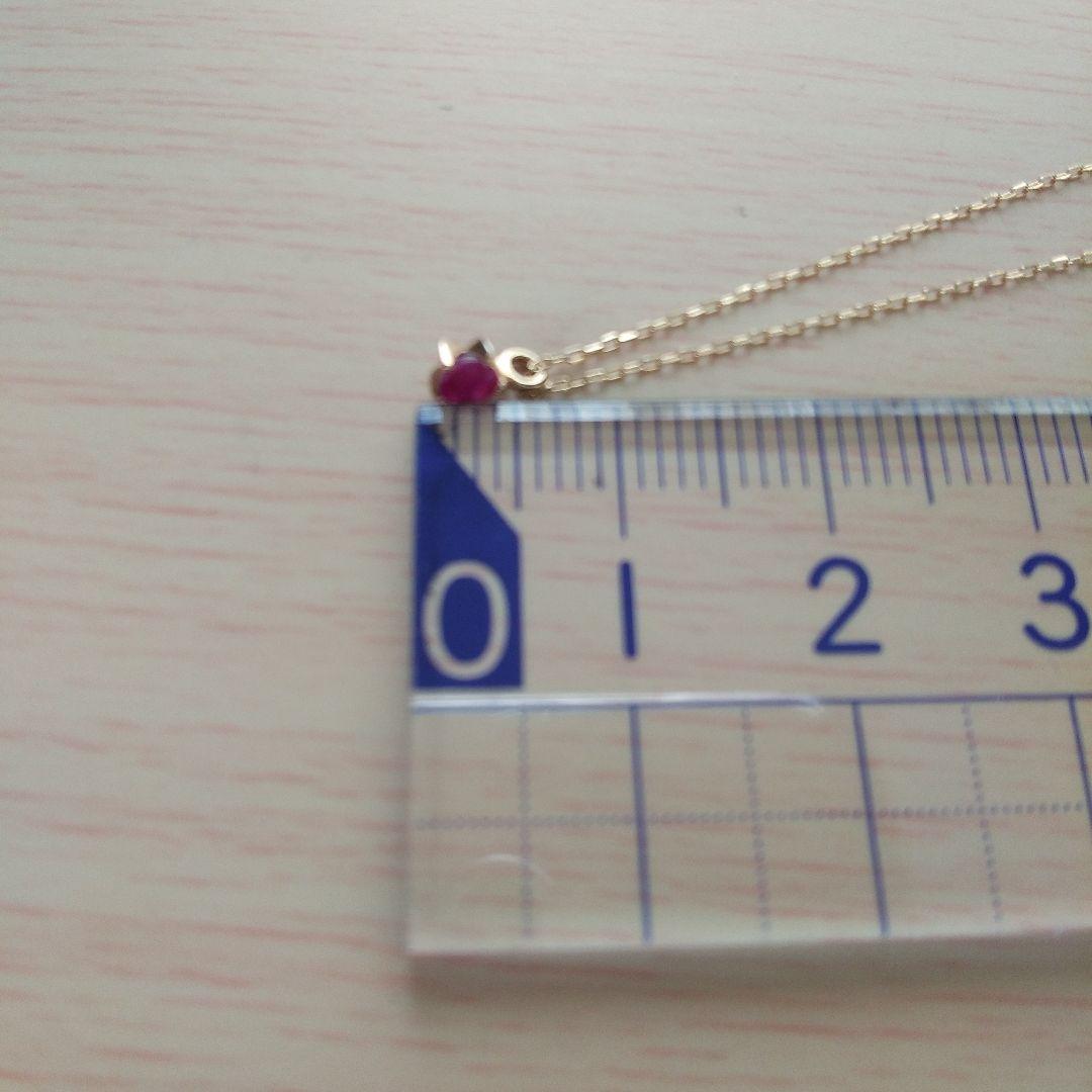 L＆Co.　K10 ルビーネックレス