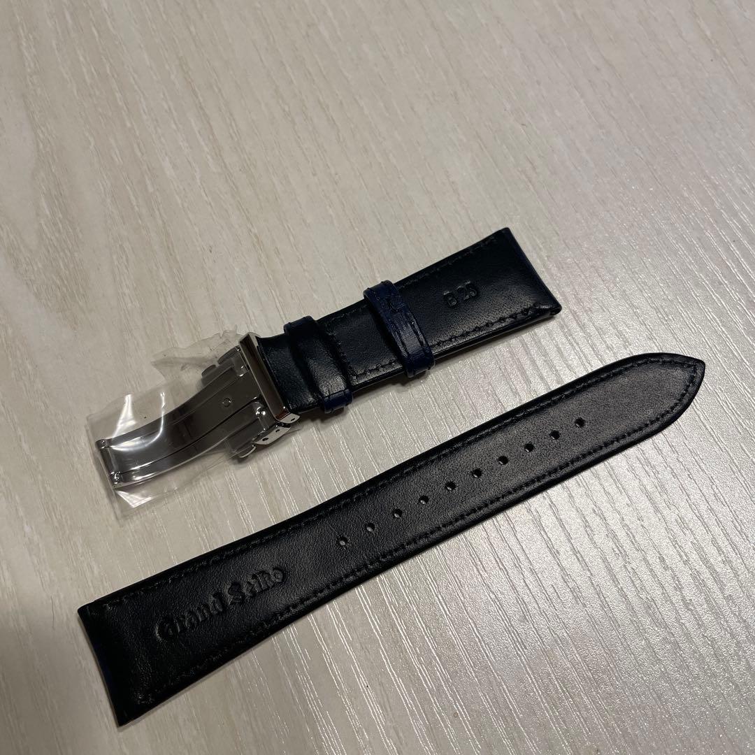 非売品　新品未使用品　グランドセイコーレザーベルト23mmネイビーグラデーション