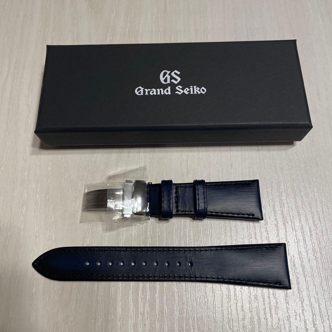 非売品　新品未使用品　グランドセイコーレザーベルト23mmネイビーグラデーション