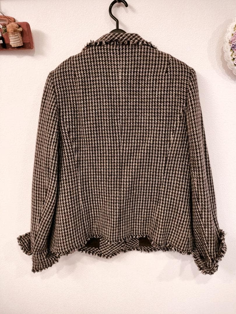 【BURBERRY】千鳥格子柄 2wayテーラードジャケット44