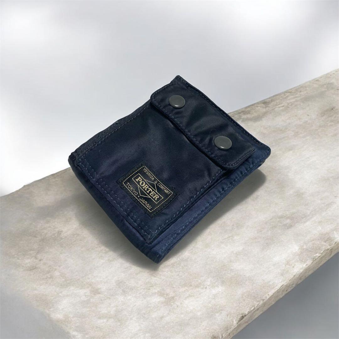 HEAD PORTER タンカー ウォレット タンカーブルー 廃盤 希少 美品