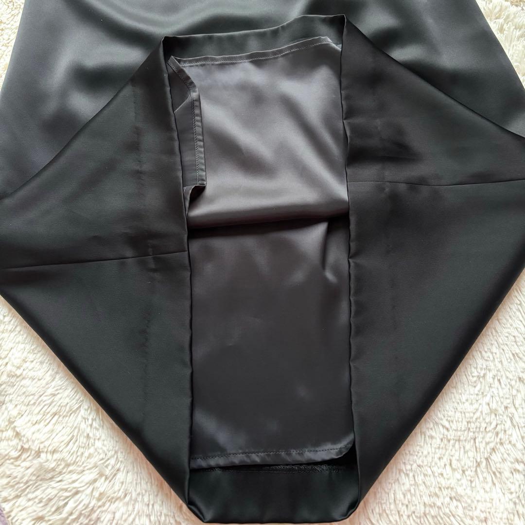 美品　高級　東京ソワール　ソワールドルチェ　シアー　キャミワンピース　黒薔薇