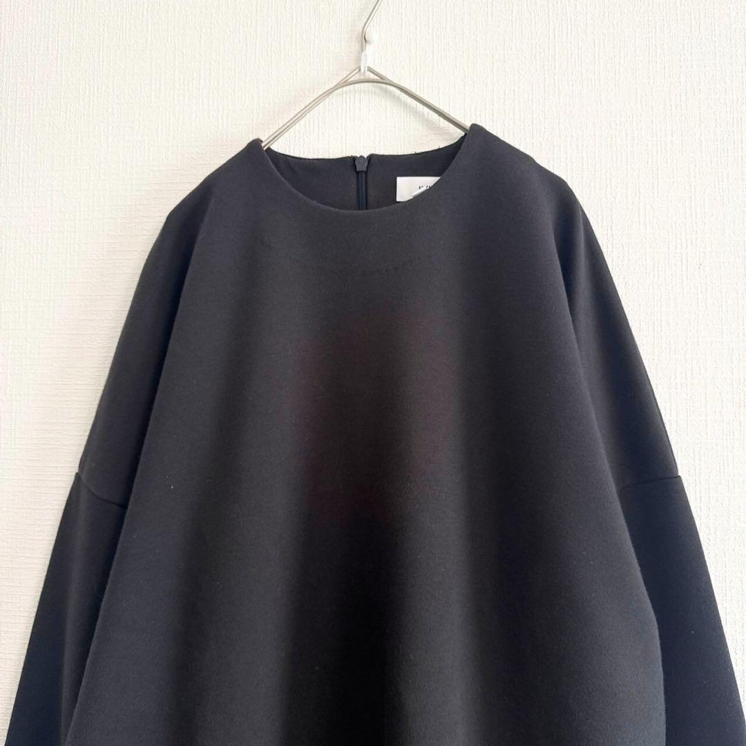 HYKE 近年 サイドジップワンピースドレス ハイク ブラック