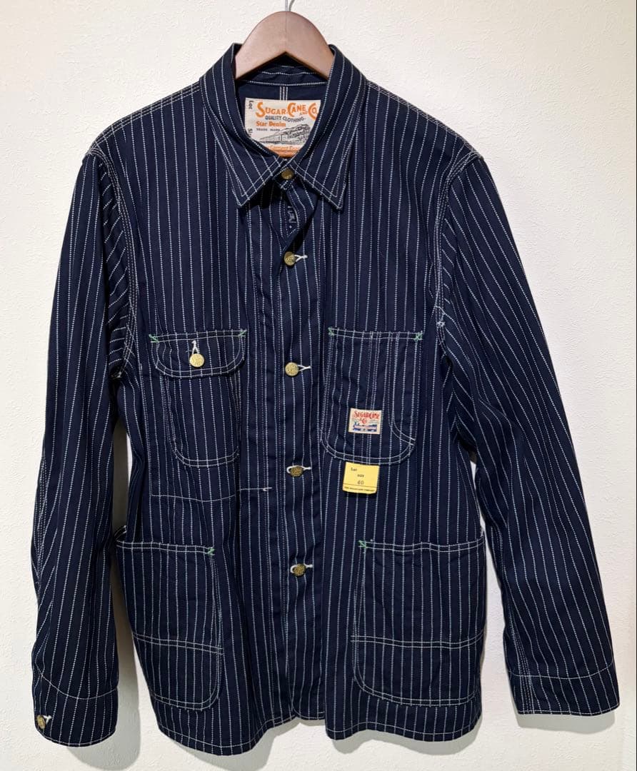 シュガーケーン SUGARCANE ストライプ カバーオール