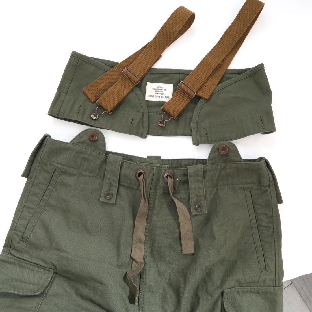 RNA-N ミリタリーオーバーパンツ オーバーオール サロペット カーゴ