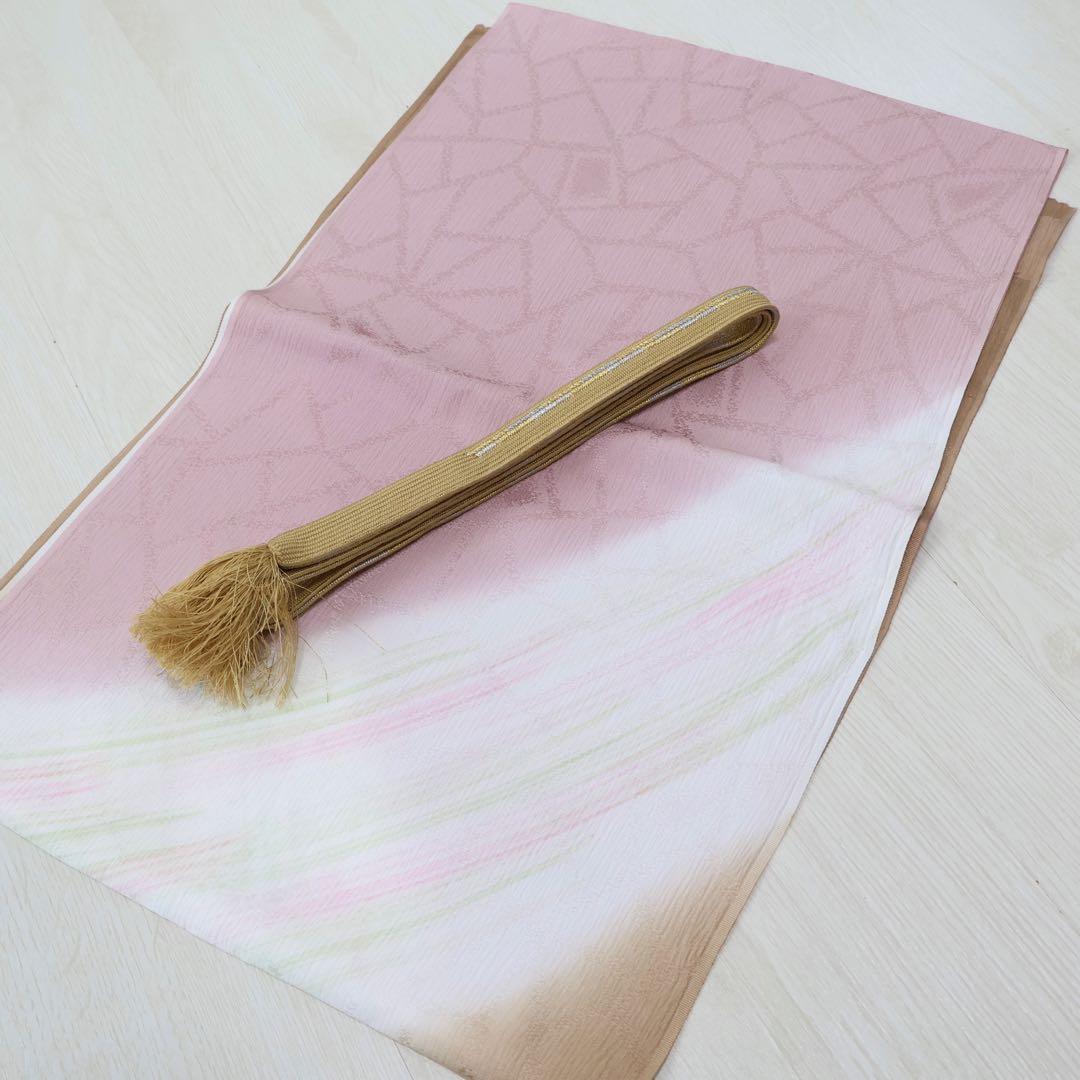 訪問着セット グレージュ 訳あり品