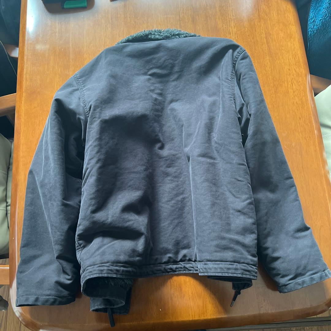 U.S.Nブラック ミリタリージャケット サイズ42 NAVY デッキジャケット