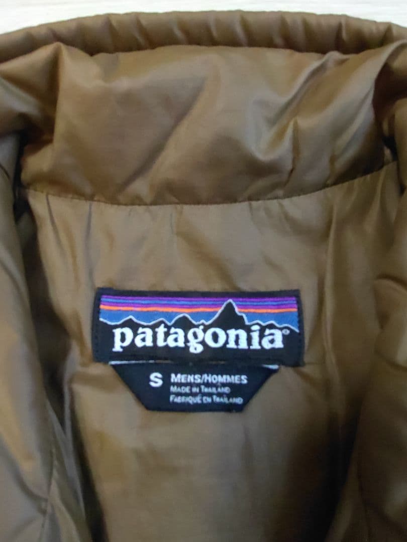 【美中古】マイクロパフ　ベスト　ヘナブラウン　メンズS