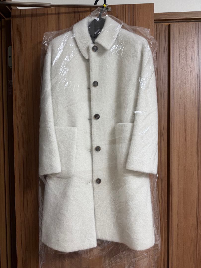 【新品】yori ヨリ ステンカラーシャギーコート 36 サイズ　【完売品】