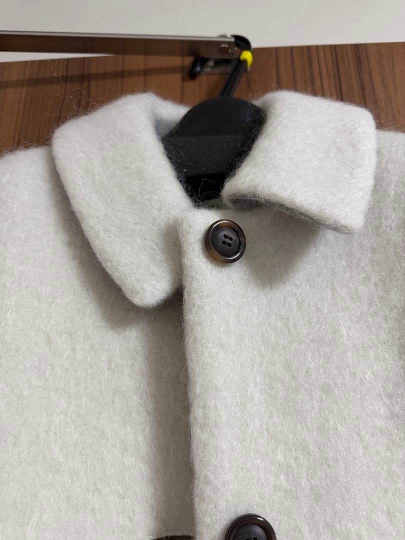 【新品】yori ヨリ ステンカラーシャギーコート 36 サイズ　【完売品】