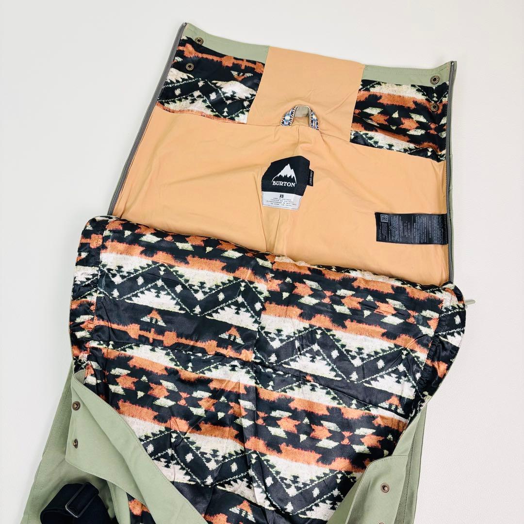 2460 バートン ビブパンツ カーキ 裏地付き つなぎ