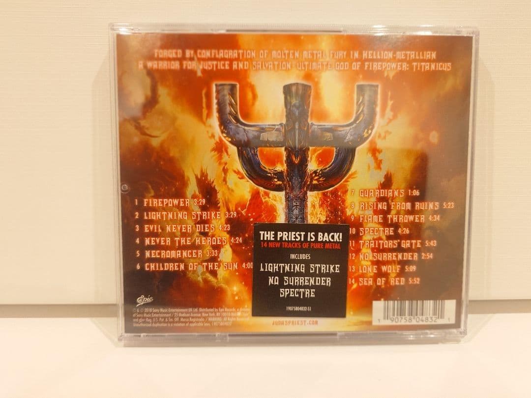 ★ 直筆サイン入り★ ジューダス・プリースト CD ファイアーパワー