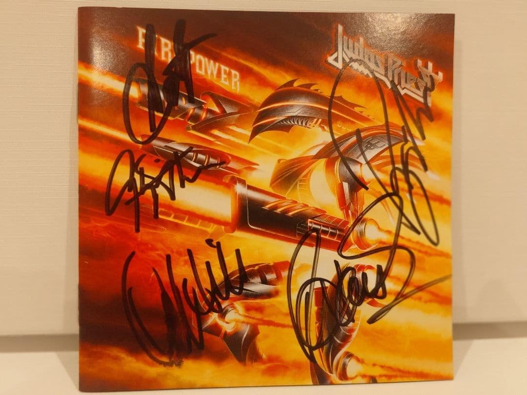 ★ 直筆サイン入り★ ジューダス・プリースト CD ファイアーパワー