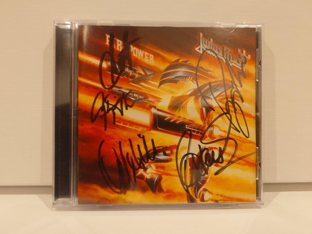 ★ 直筆サイン入り★ ジューダス・プリースト CD ファイアーパワー