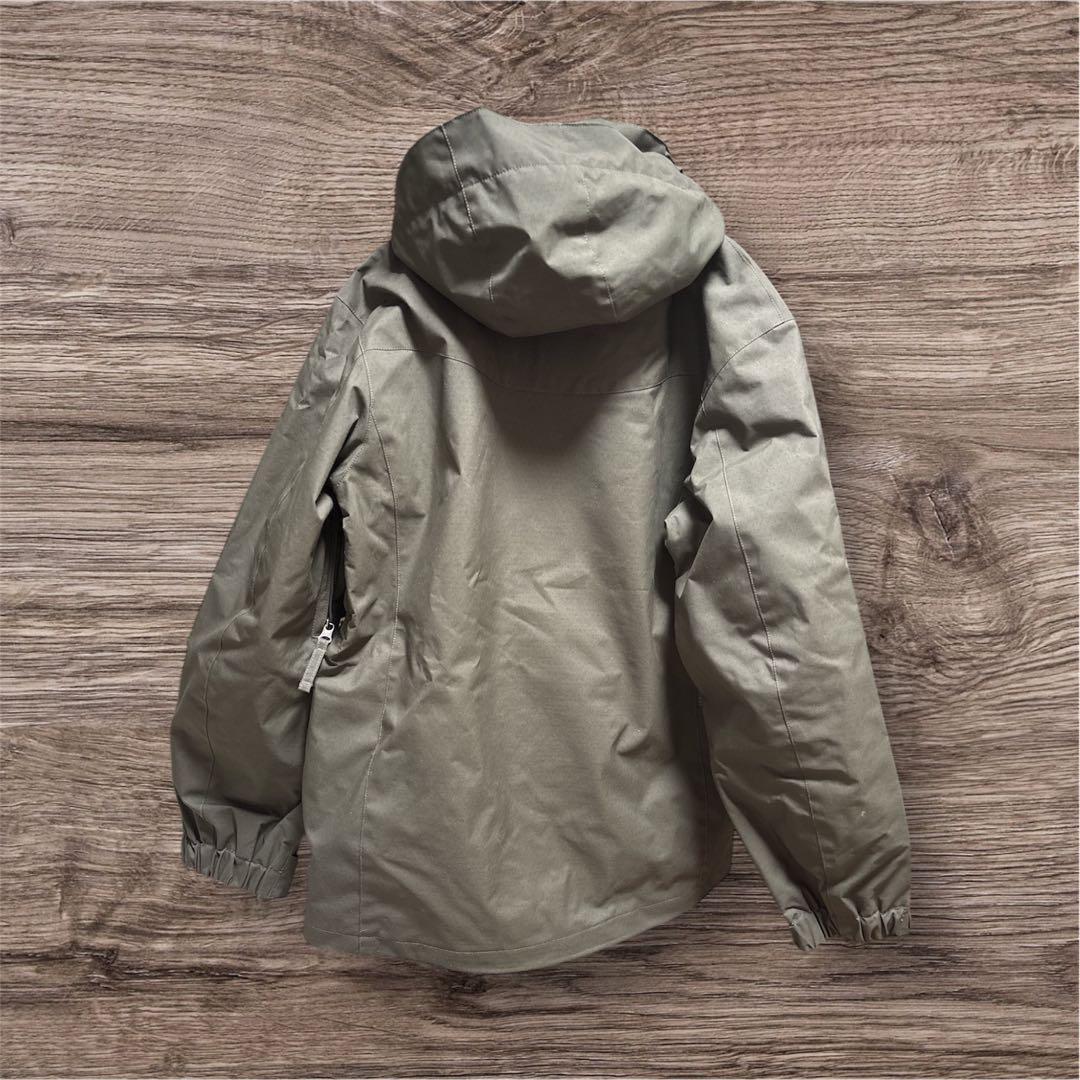 スノボー スキー ウェア上下セット オリーブグリーン＆グレー