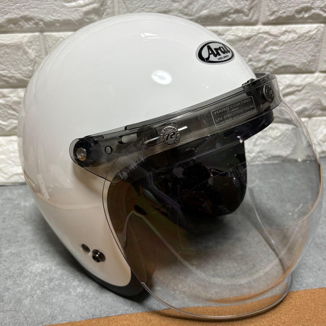 ✨美品✨ Arai アライ S-70 ホワイト ジェットヘルメット 55〜56㎝