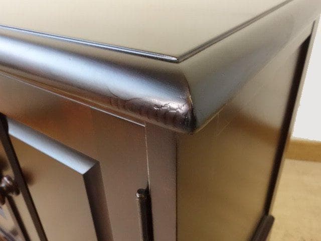 北海道民芸家具　ＴＶ台　テレビ台　サイドテーブル　再塗装済　ＵＳＥＤ