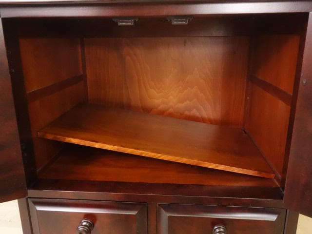 北海道民芸家具　ＴＶ台　テレビ台　サイドテーブル　再塗装済　ＵＳＥＤ