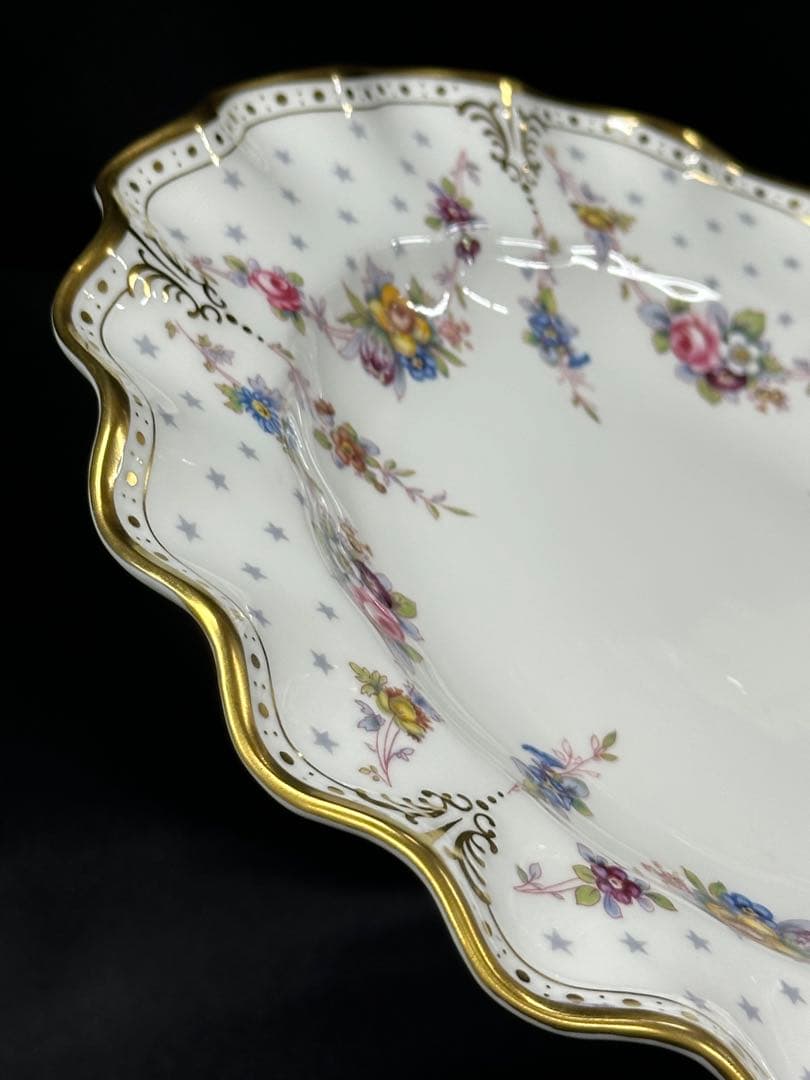 【USED美品】 CROWN DERBY アントワネット　プレート