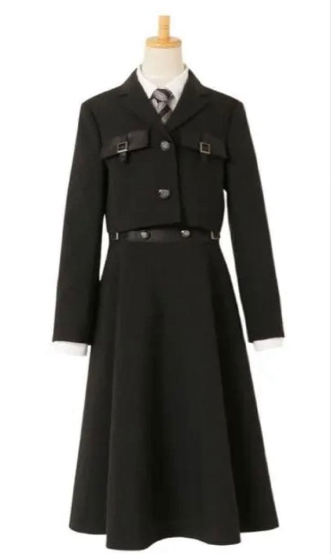 CHOPIN/ELLE en noir/150cmブラック卒服/ネクタイ/フレア